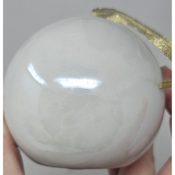 Apple Tree Designs Holy Nativity Scene Porcelain White & Gold Lighted Ornament - Picture 5 of 10